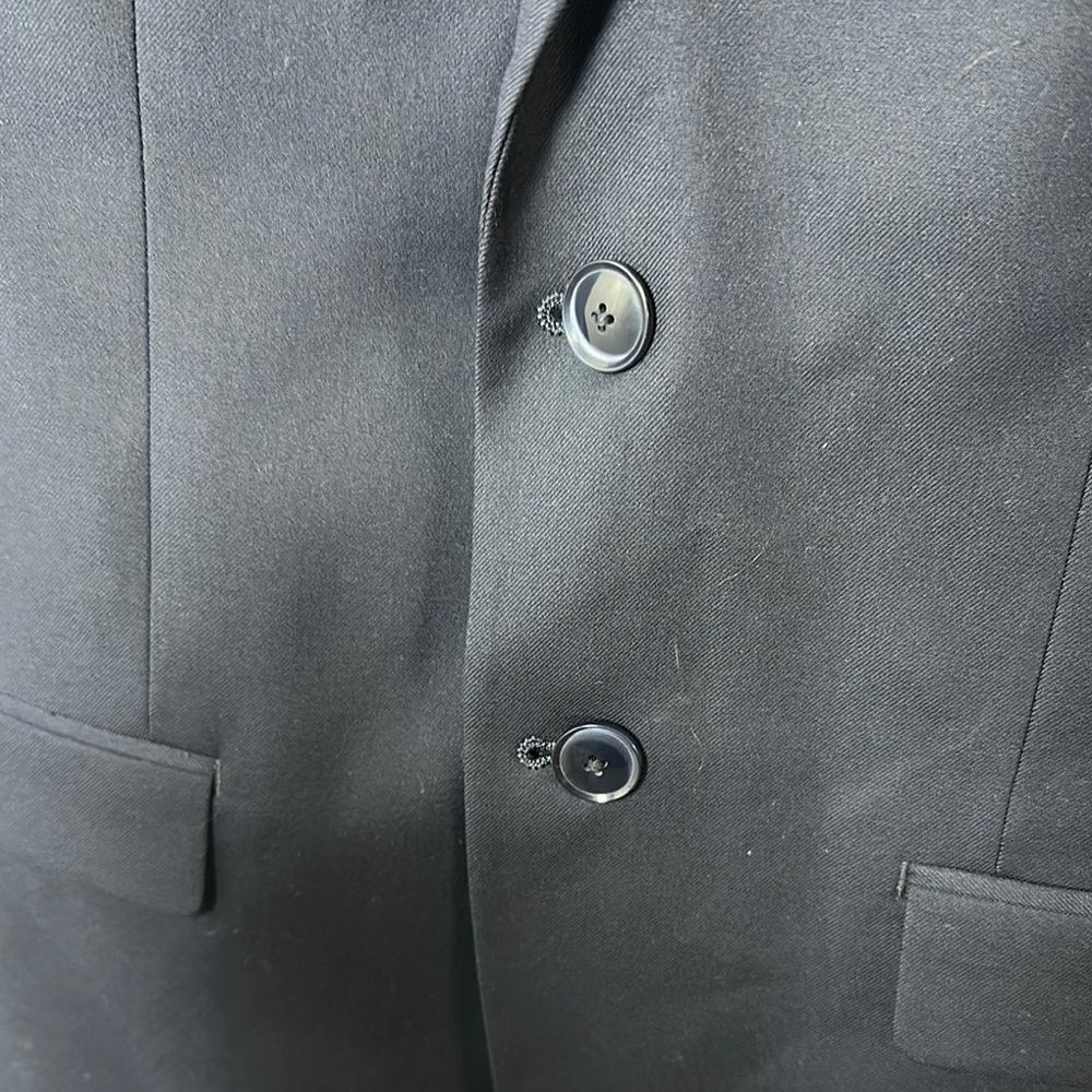 Tallia Boy’s 16 Navy Blue Two Button Blazer Jacket 2 Button Classic - Picture 2 of 8